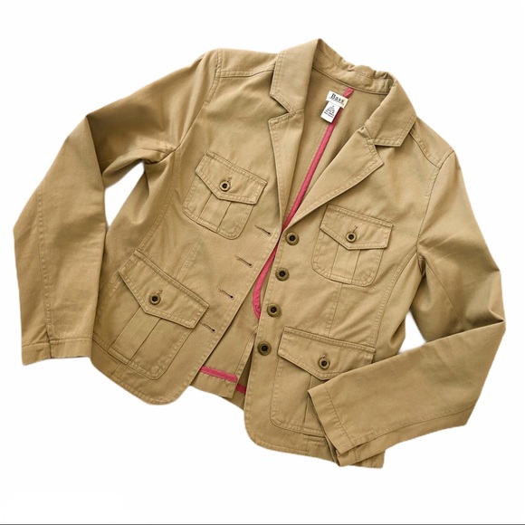 Bass Jackets & Blazers - Bass Khaki Utility Classic Jacket Blazer